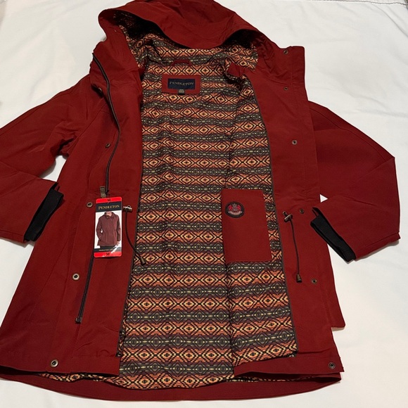 Pendleton Jackets & Blazers - Pendleton Women’s Dark Red Parka Jacket size M NWT